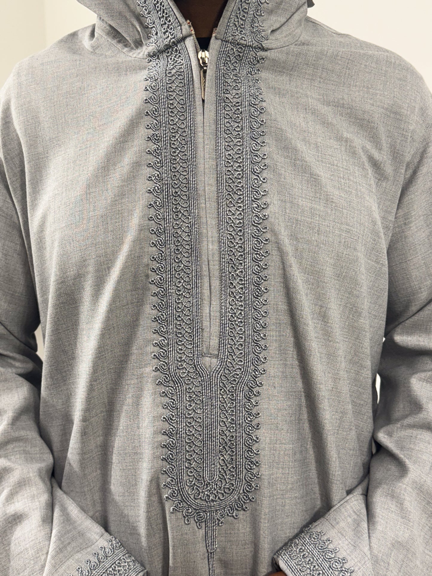Premium Abaya Grau